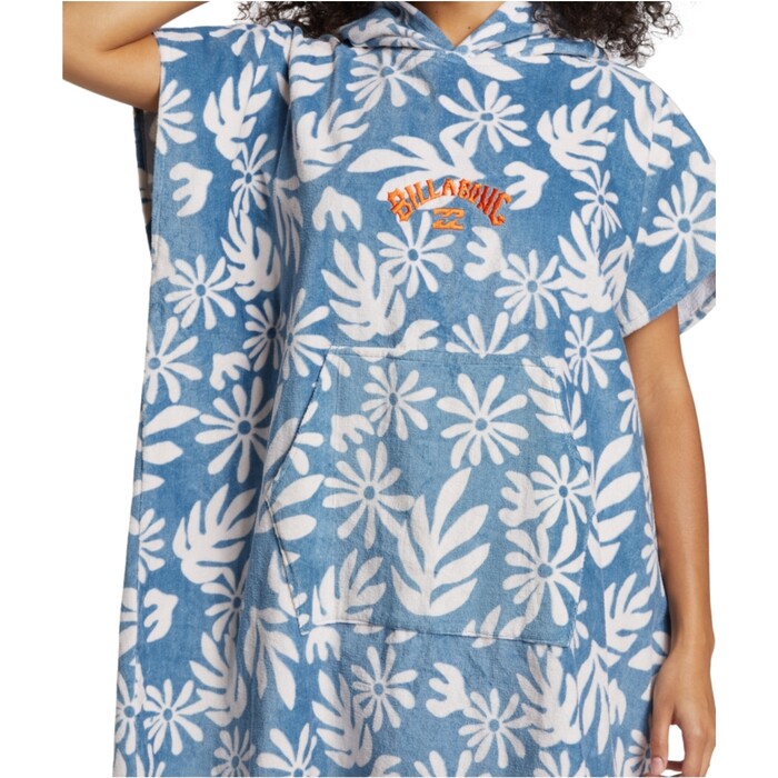 2024 Billabong Mujer Toalla Con Capucha Cambio Robe ABJAA00226 - Blue Shadow